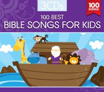 Album cover art for 100 Best Bible Songs For Kids