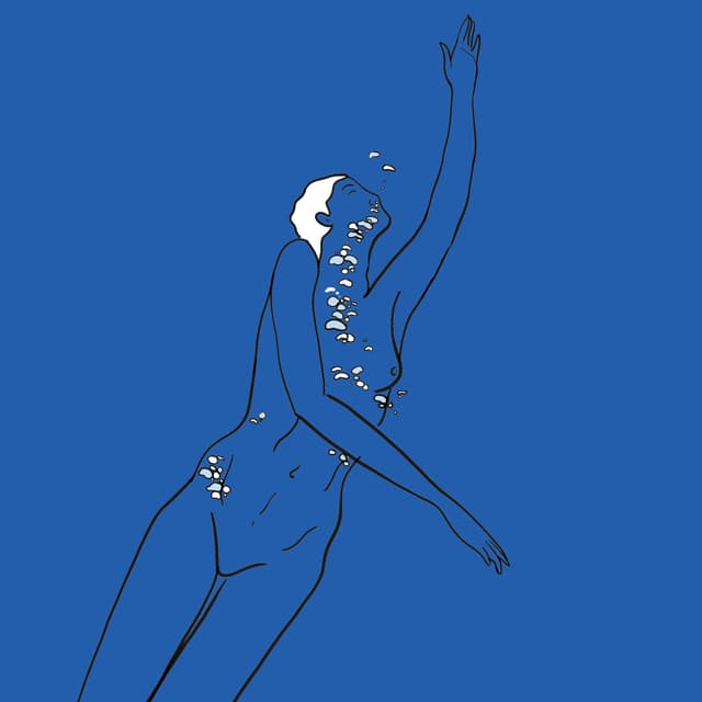 Album cover art for Swimmers