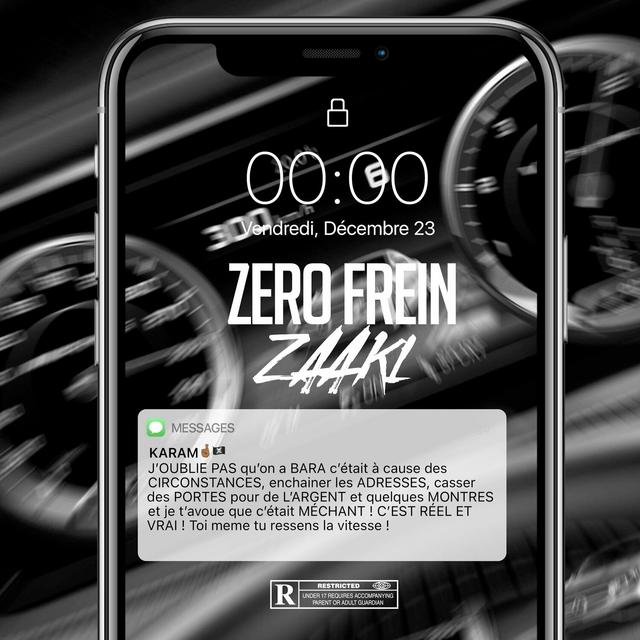 Album cover art for Zéro Frein