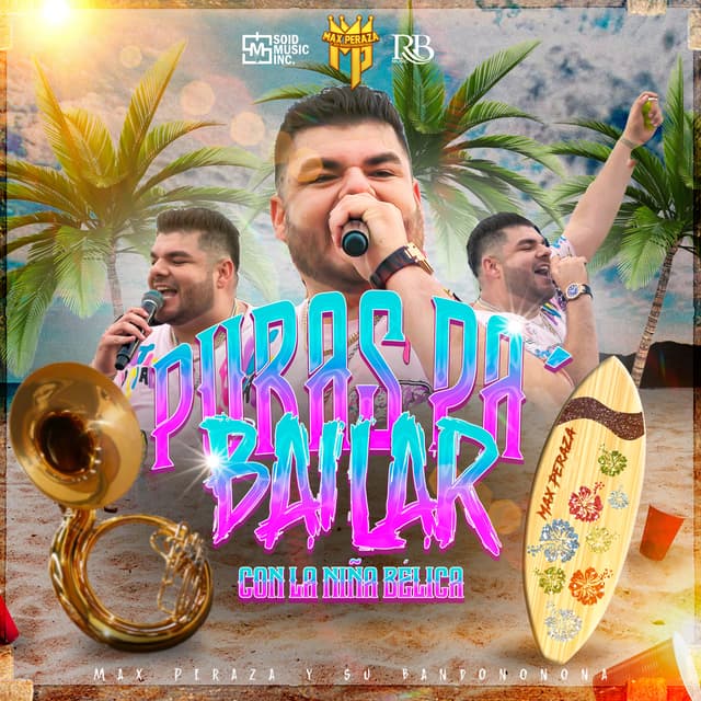 Album cover art for Puras Pa´ Bailar Con La Niña Bélica
