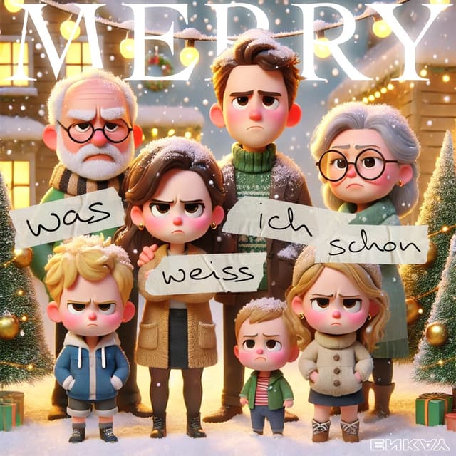 Album cover art for Merry was weiß ich schon