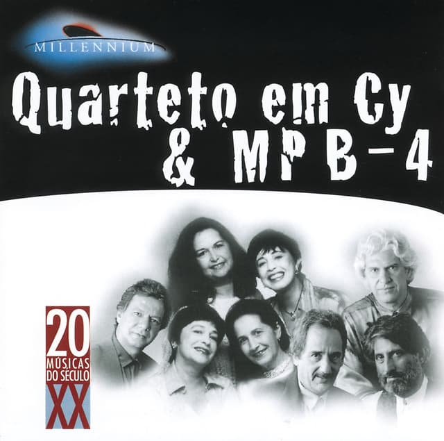Album cover art for 20 Grandes Sucessos de Quarteto em Cy & Mpb-4