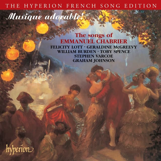 Album cover art for Chabrier: Songs - Musique Adorable! - The Songs of Emmanuel Charbrier