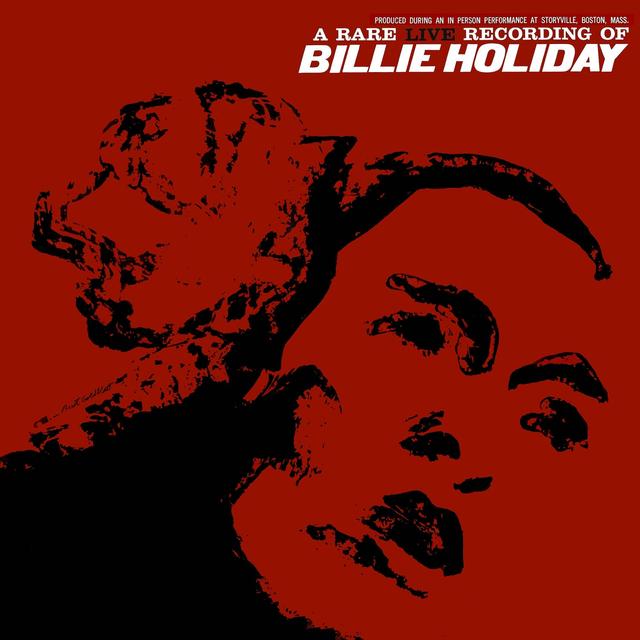 Album cover art for A Rare Live Recording Of Billie Holiday
