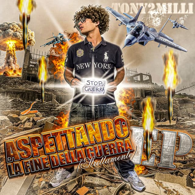 Album cover art for Aspettando la fine della guerra (strettamente)