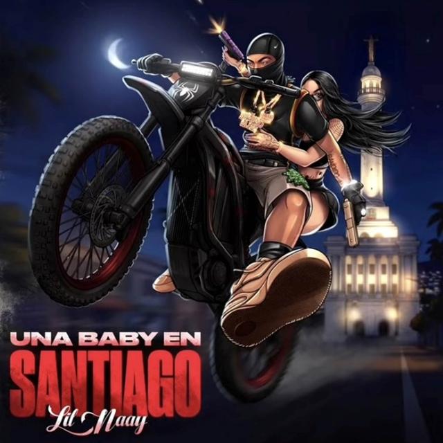 Album cover art for UNA BABY EN SANTIAGO