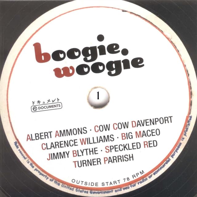 Album cover art for Boogie Woogie Vol. 1