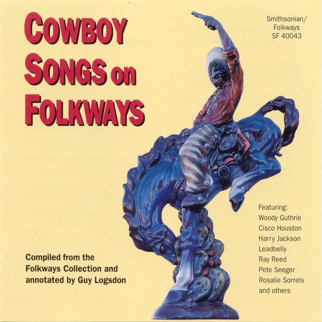 Album cover art for Cowboy Songs On Folkways