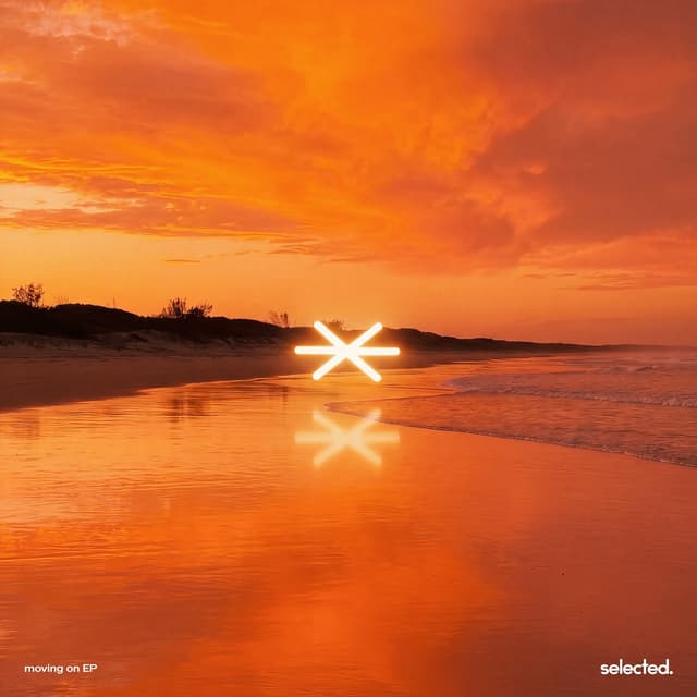 Album cover art for moving on