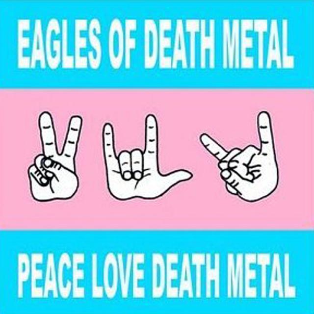 Album cover art for Peace, Love, Death Metal