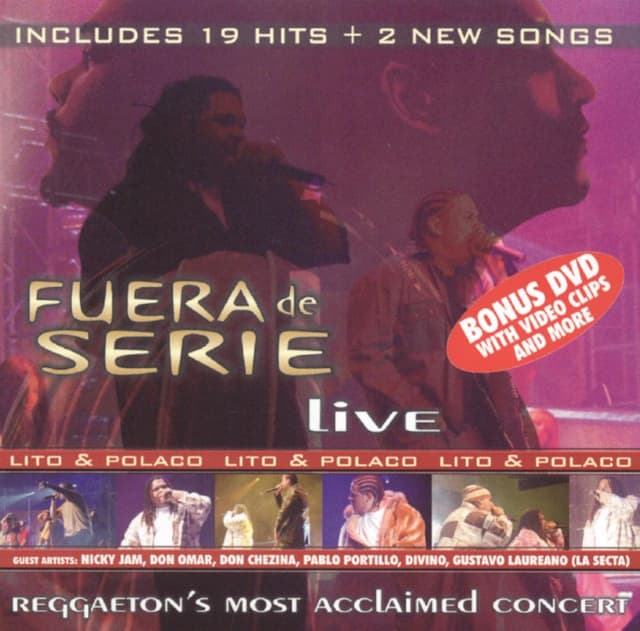 Album cover art for Fuera de serie Live