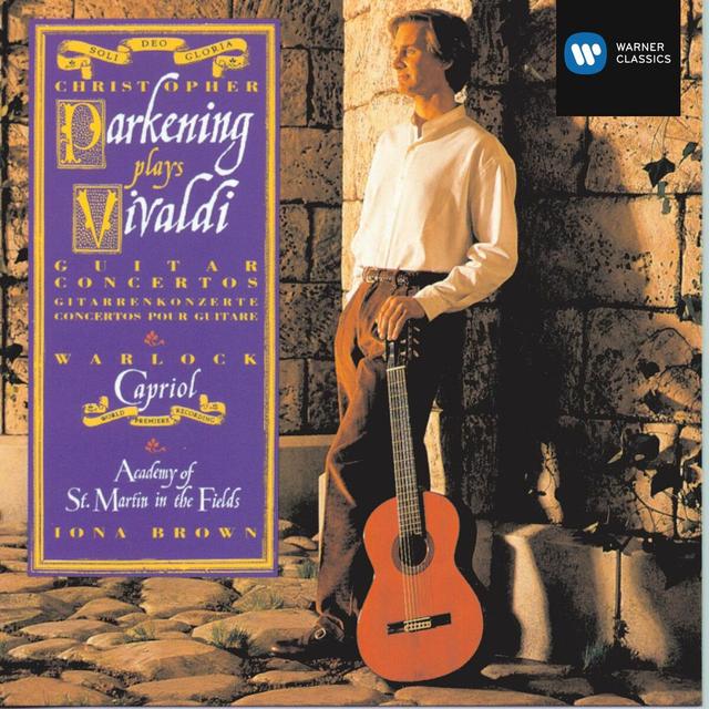 Album cover art for Parkening Plays Vivaldi, Warlock, & Praetorius