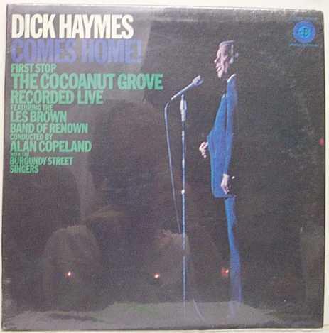 Album cover art for Dick Haymes Comes Home!