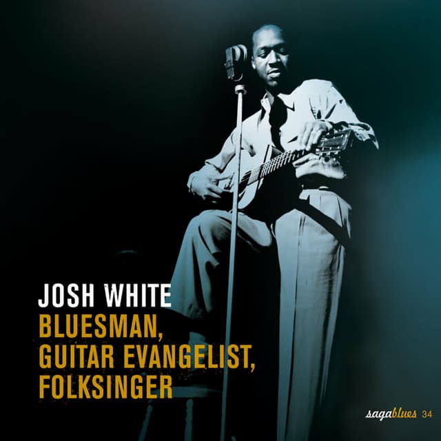 Album cover art for Saga Blues: Bluesman, Guitar Evangelist, Folksinger