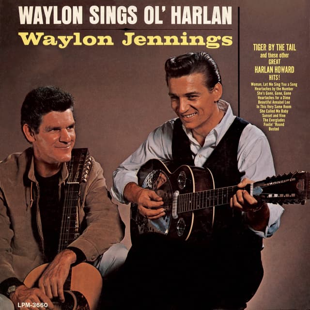 Album cover art for Waylon Sings Ol' Harlan