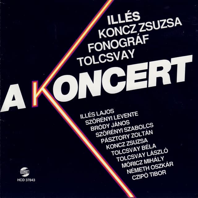 Album cover art for A Koncert