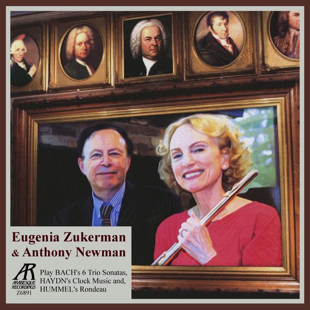 Album cover art for Zukerman and Newman Play Bach, Haydn & Hummel